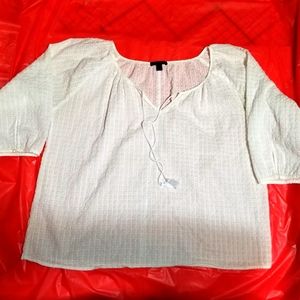 J Crew Lightweight 3/4 Sleeve Tunic Top